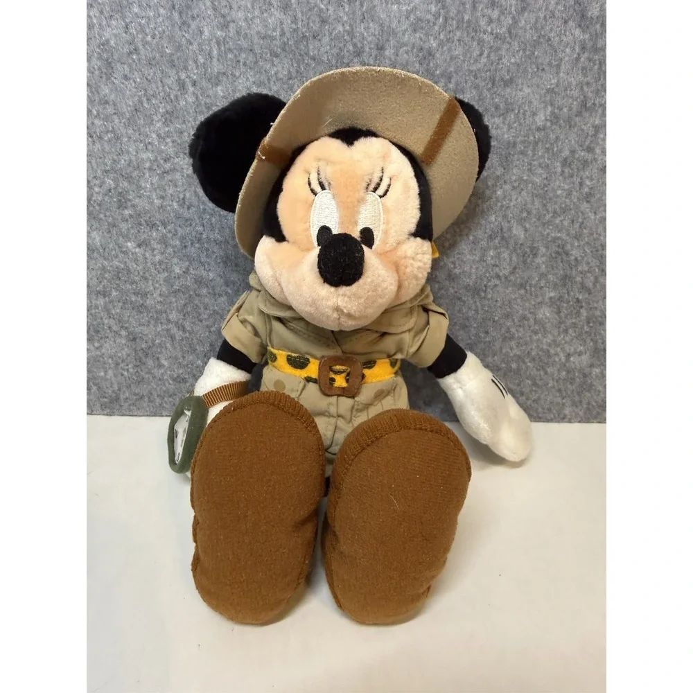 Disney Parks Minnie Mouse Safari Explorer Plush 11